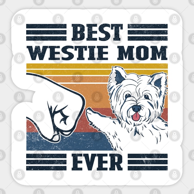 Best Westie Mom Ever Sticker by mia_me